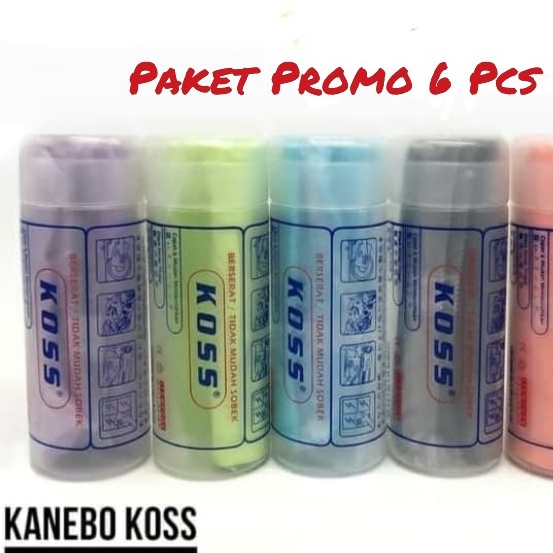 Kain Lap KOSS Serbaguna Set 6 Pcs/Lap KANEBO KOSS Daya serap Tinggi