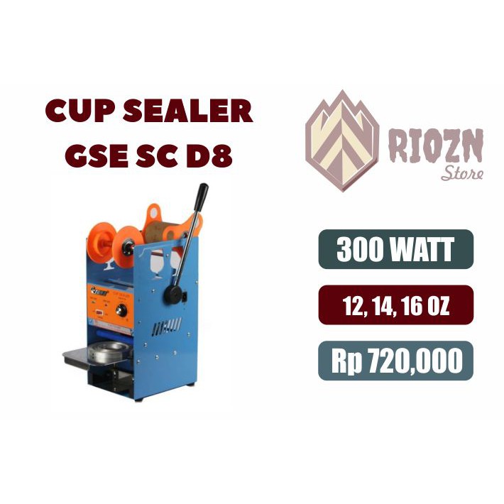 Cup Sealer GSE SC- D8 / Mesin Perekat Gelas Plastik