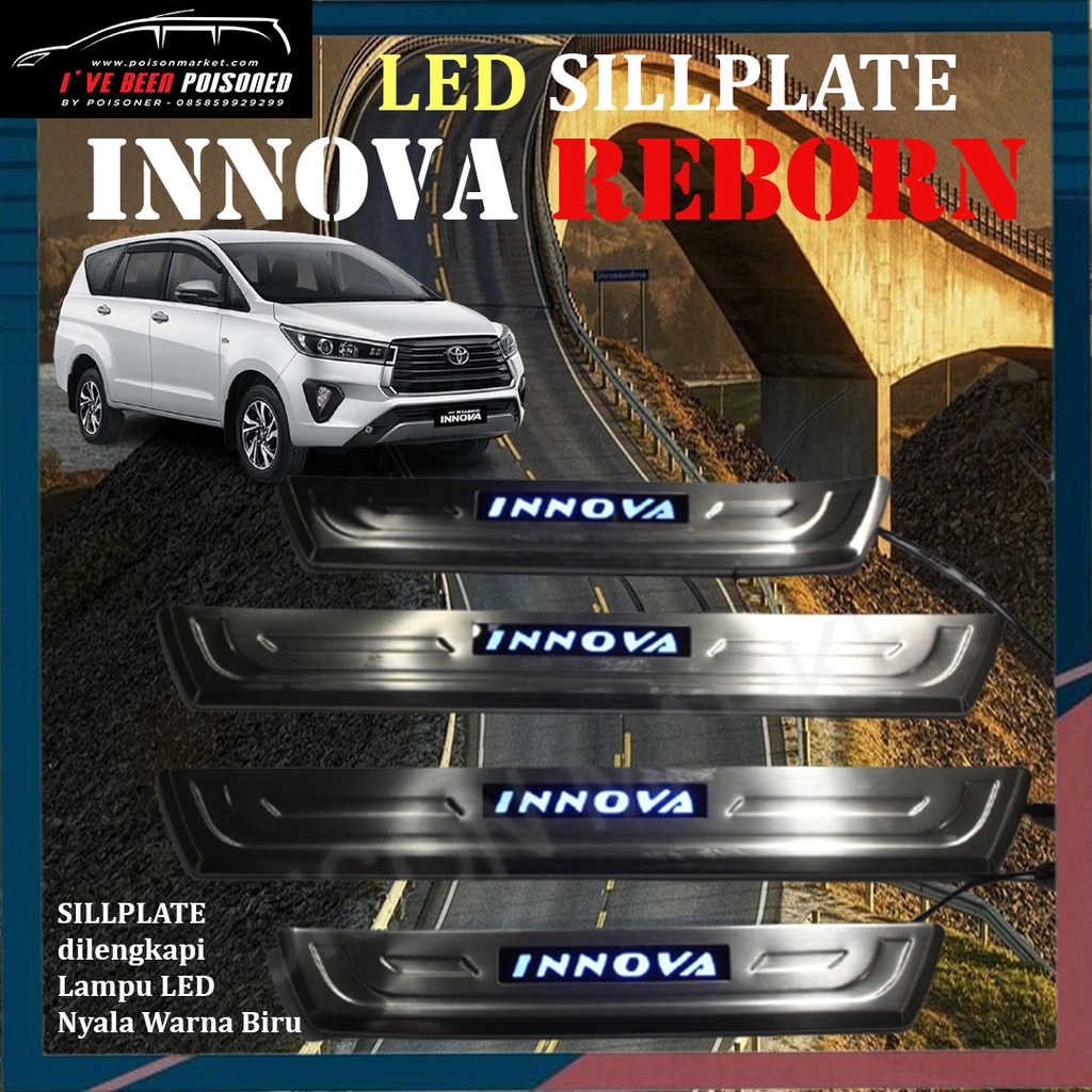 Aksesoris Mobil Toyota Innova Reborn Pelindung Pintu Mobil Pelindung Pijakan Kaki Pintu Mobil Sillpl
