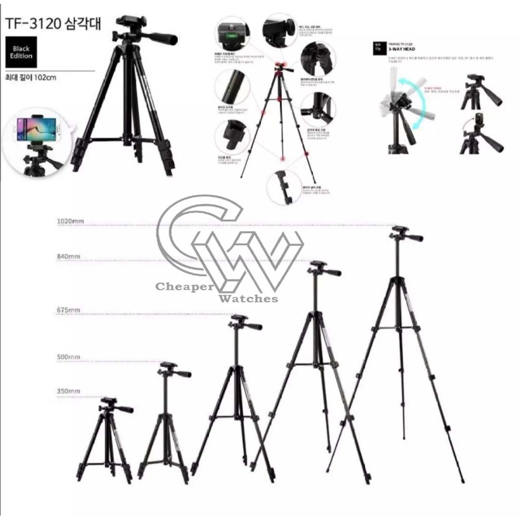 Cheaper-Tripod 3110 - Tripod Holder Camera HP Tripod Tongsis Termurah