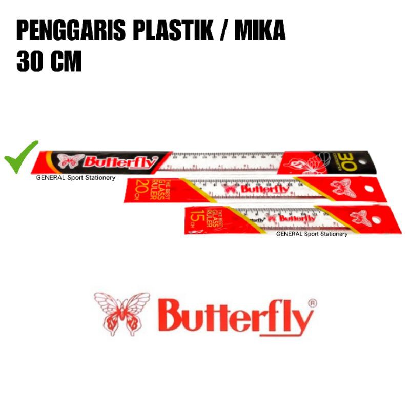 

Penggaris Plastik 30 cm Butterfly