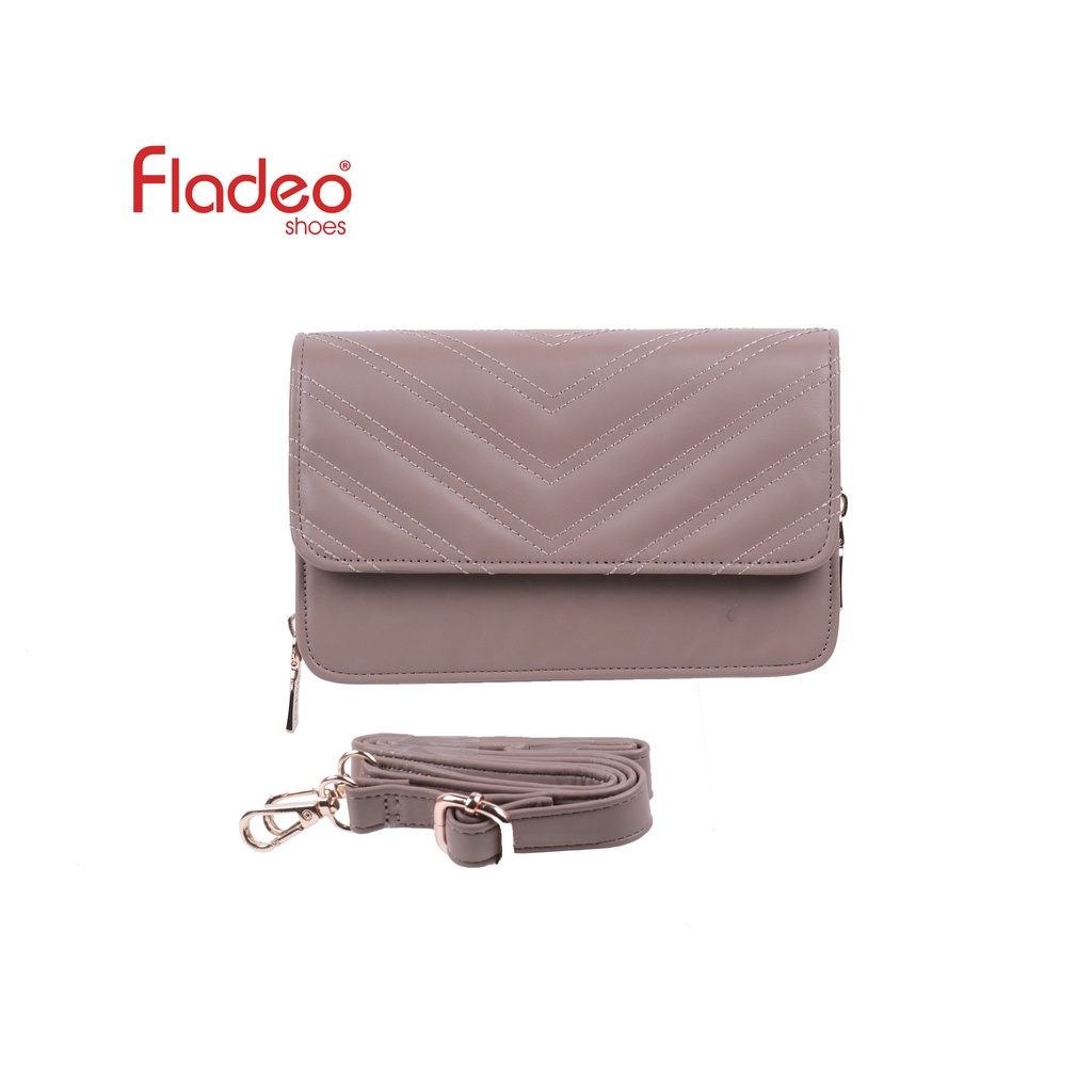 Fladeo I21/QC151-1JY/Tas Slempang Wanita [ Sling Bag ] -Moca