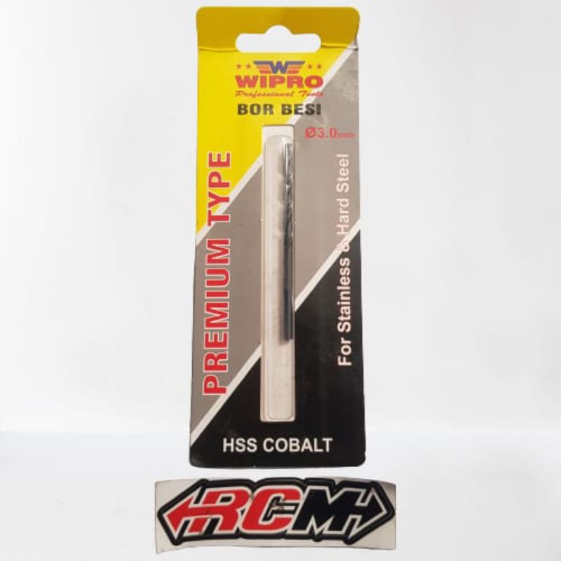 HRGA PERBIJI MATA BOR BESI PREMIUM COBALT HSS HITAM BLACK STAINLESS 3MM 3 MM 3.5MM 3,5 MM 4MM 4 MM 4.5MM 4,5 MM 5MM 5 MM ORI ORIGINAL WIPRO ASLI