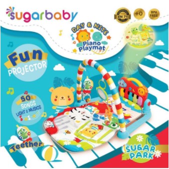 Sugarbaby Piano Playmat Baby Playgym Sugar Baby / Baby Playmat / Playmat Bayi /Sugar Baby All in one Piano Playmat / Playmat Bayi Sugar Baby / Sugar Baby Playmat Sugar Park Sugar Land Sugar Galaxy Ella Chef Musical Parade Sunday Stroll BPA FREE SNI