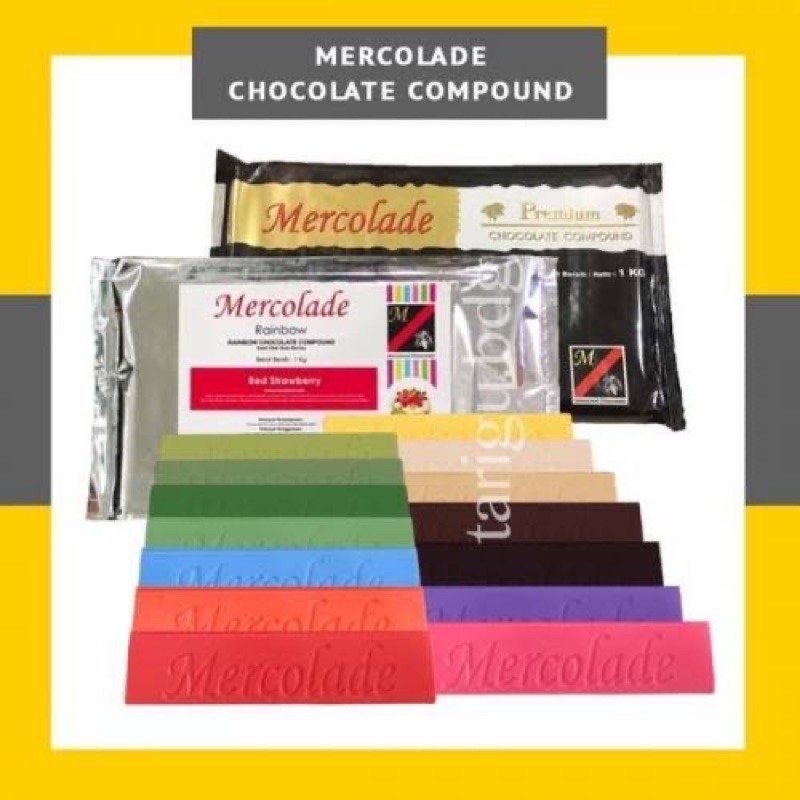 

REPACK: 166G - MERCOLADE CHOCOLATE COMPOUND (Cokelat Batang/ Coklat Blok)