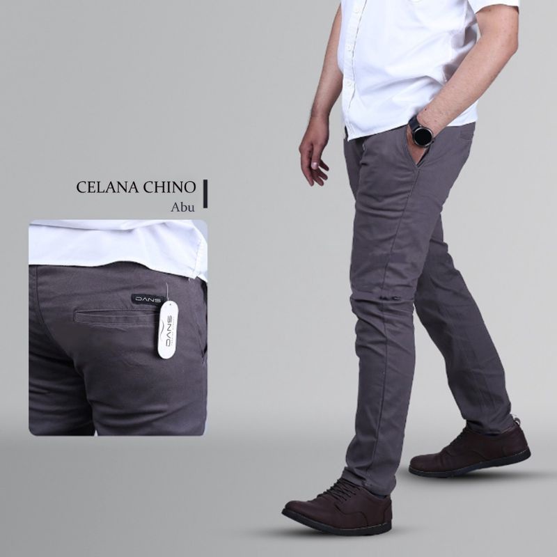 CELANA CHINO Panjang pria Slimfit KERJAHARIAN Santai Casual Formal