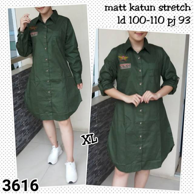 Tunik army terbaru,3616#Tunik Army XL