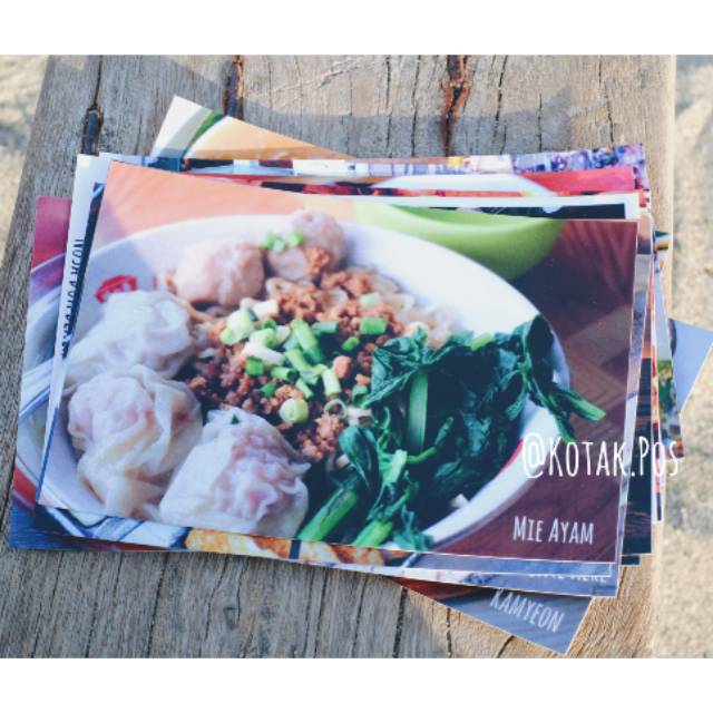 

Mie Ayam Kuliner Khas Indonesia Kartu Pos Postcard Postcrossing Surat Filateli Murah Unik Souvenir