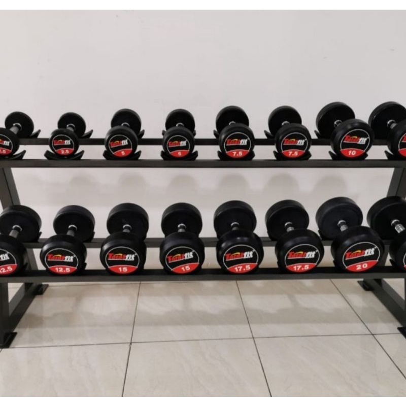 Free Ongkir Alat Fitness Dan Gym Dumbell/ Barbel Set 2,5kg -25kg