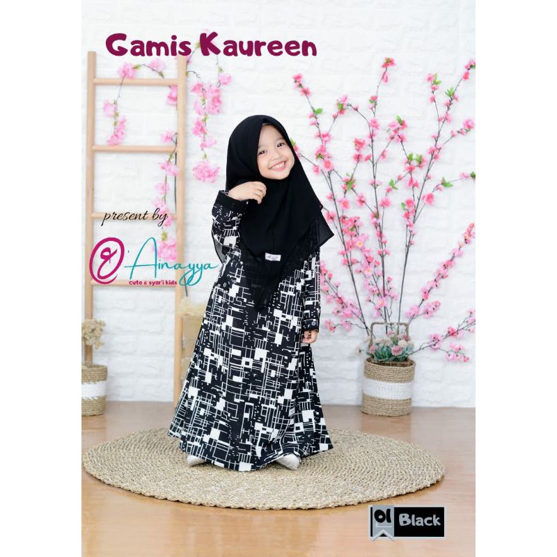 GamisAnakWarnaHitam GamisHitam GamisMotifAbstrak GamisAnakWarnaHitam GamisHitamPutih
