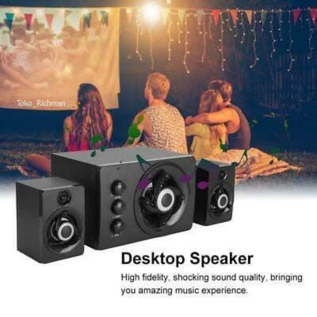 Speaker FT380 Subwoofer Audio Bass Box Speaker Komputer Laptop Hp