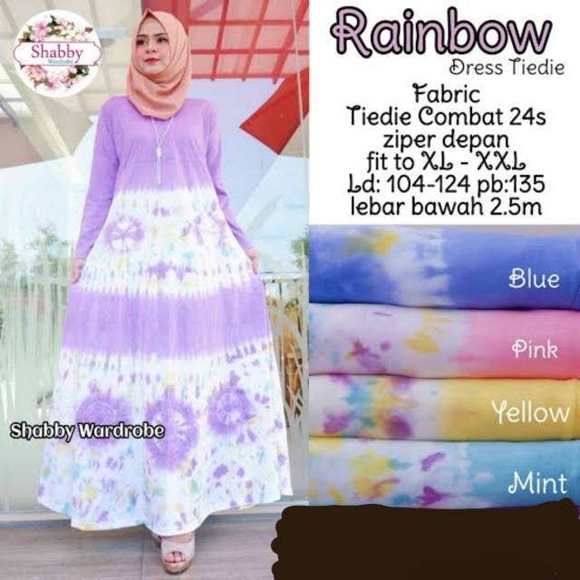  Gamis  Kaos  Rainvbow Dada Tali Busui  Bumil ALLSIZE Shopee  