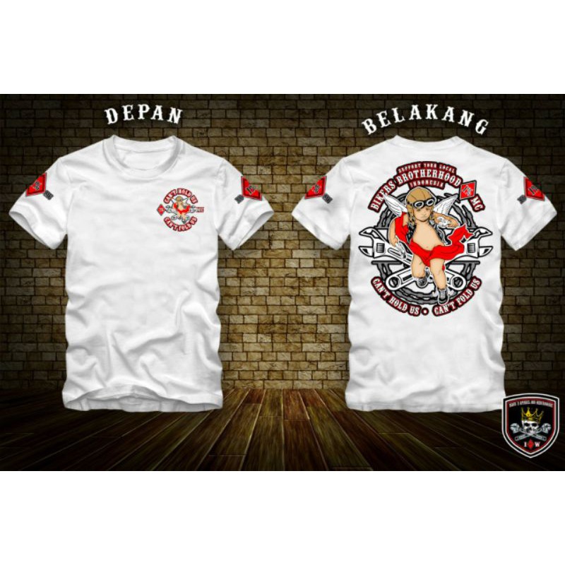 KAOS BIKERS BROTHERHOOD 1% MC INDONESIA ORIGINAL