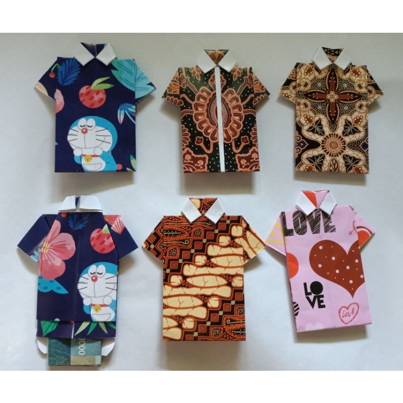 

amplop lebaran motif baju kekinian viral murah unik lucu