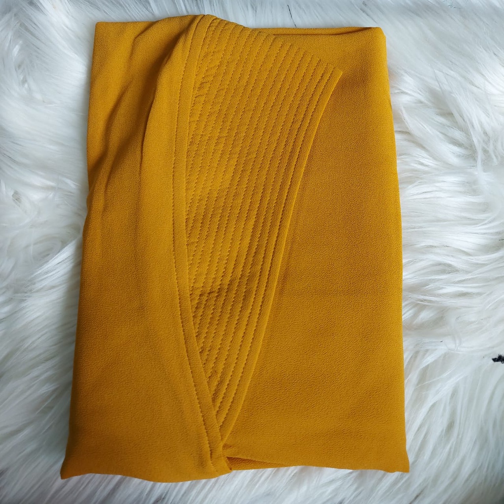 KHIMAR SAFA MINI ORI AWLIYA COLLECTION/KHIMAR TERBARU-Kuning murstad