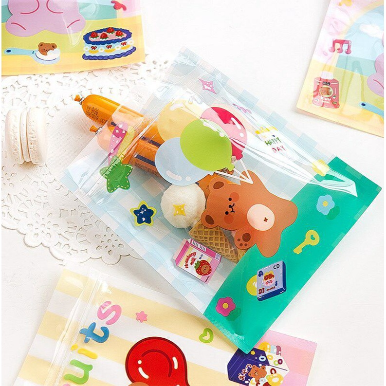 Plastik Bag Motif Kawaii / Plastik Packing Lucu / Plastik Zipper Lucu