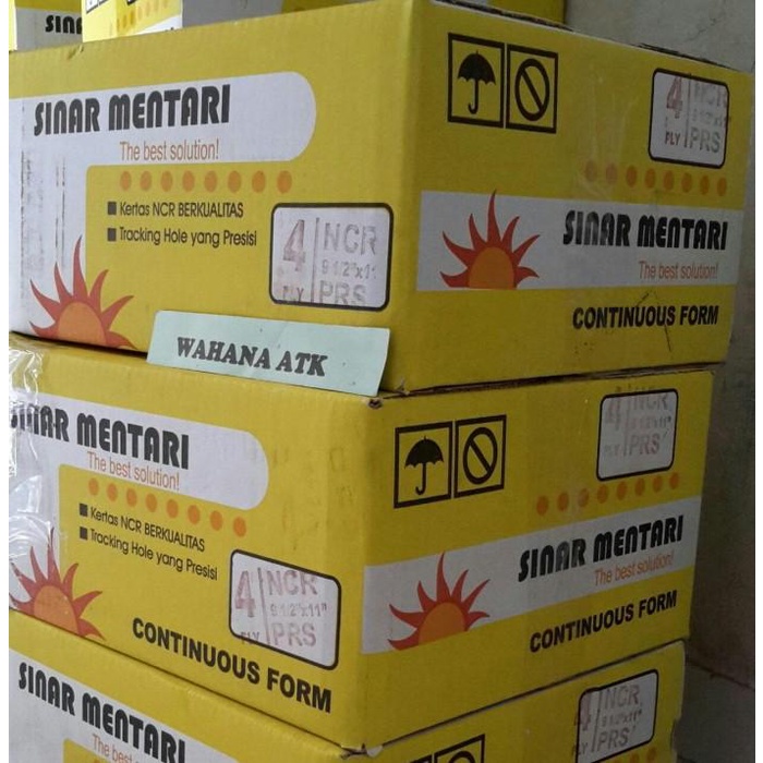 

Continuous Form Sinar Mentari Ukuran 9,5" X 11":2 Rangkap 4