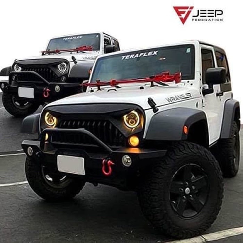 Lampu Projector LED Daymaker Harley 7 inch Dot Sae Jeep 4 LED Depan Hi Lo Sein 2 LAMPU DAYMAKER BULAT