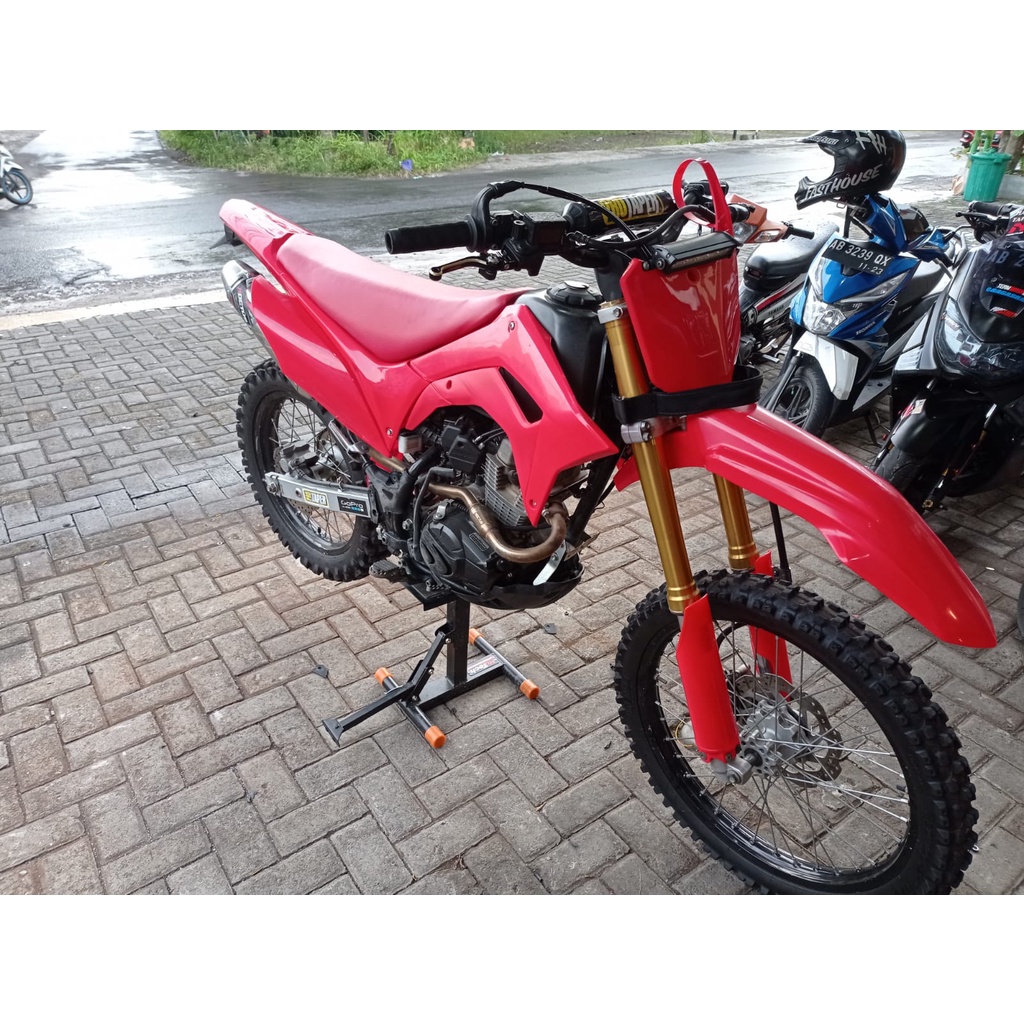 Paket Hemat Cover Body Set Trail Cross HRV  CRF 150L 2018 CRF 150L 450R 2021 ++ PNP CRF 150L Custom Hitam Putih Merah