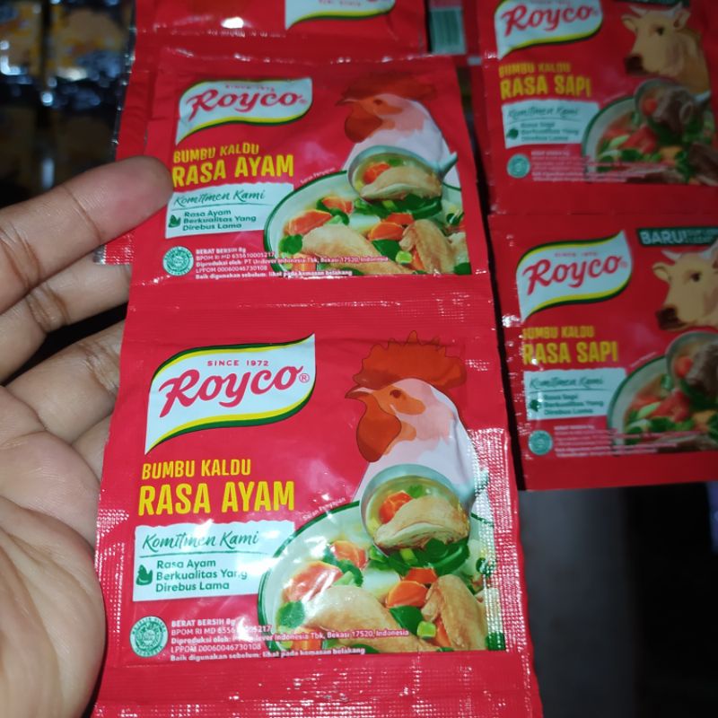 

royko ayam penyedap rasa ayam 1 renceng isi 10 pcs