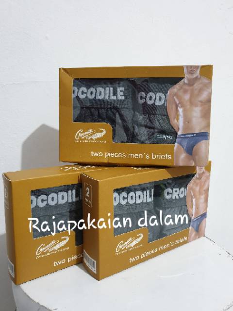 Celana dalam pria Crocodile coklat Harga 2 pcs