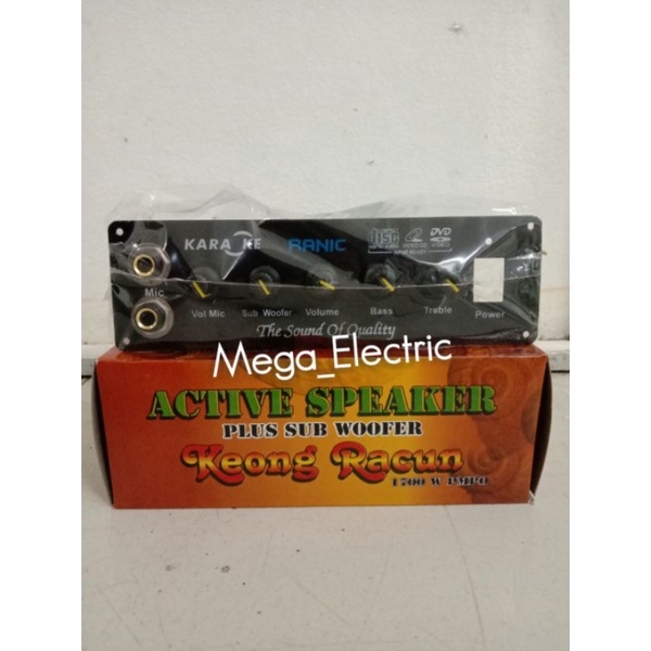 Kit Power Amplifier Speaker Aktif Stereo Plus Subwoofer 1700W PMPO