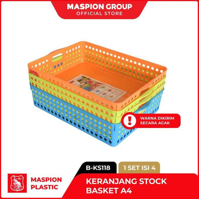 

Maspion Tempat File/Kertas A4 Stock Basket Isi 4 pcs