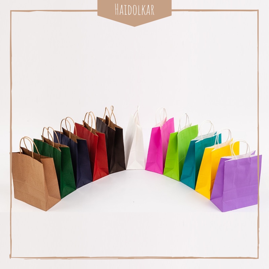 Jual Paper Bag Polos M Warna Paper Bag Hadiah Paper Bag Souvenir