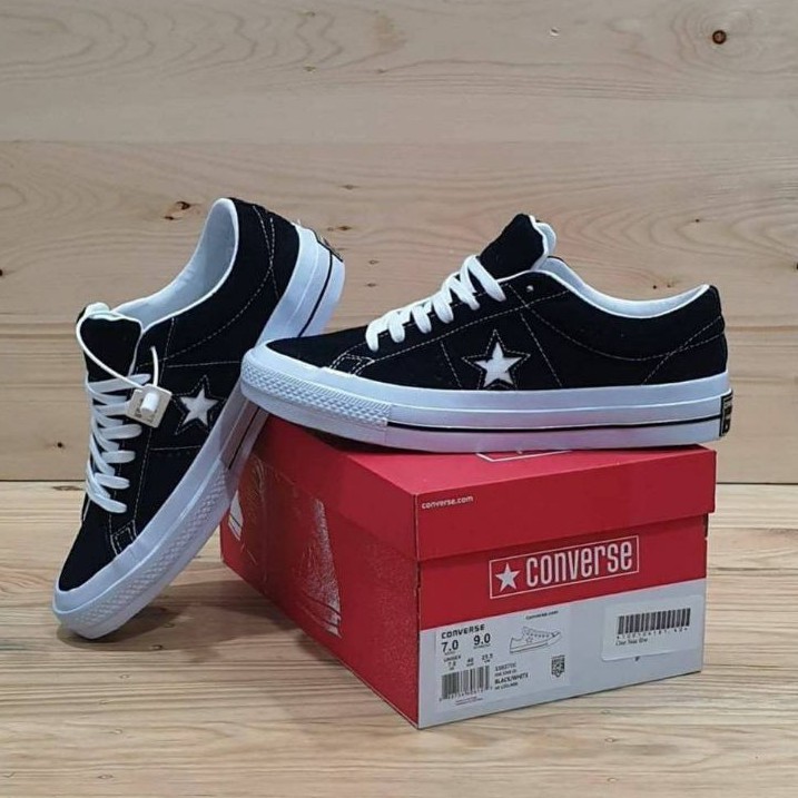 CONVERSE ONE STAR PRO BLACK WHITE