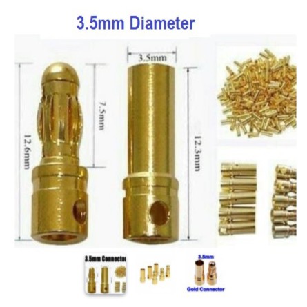 

Sale 3.5mm Golden Plated Bullet Banana Plug Male Female Connector - Female Aneka shopee