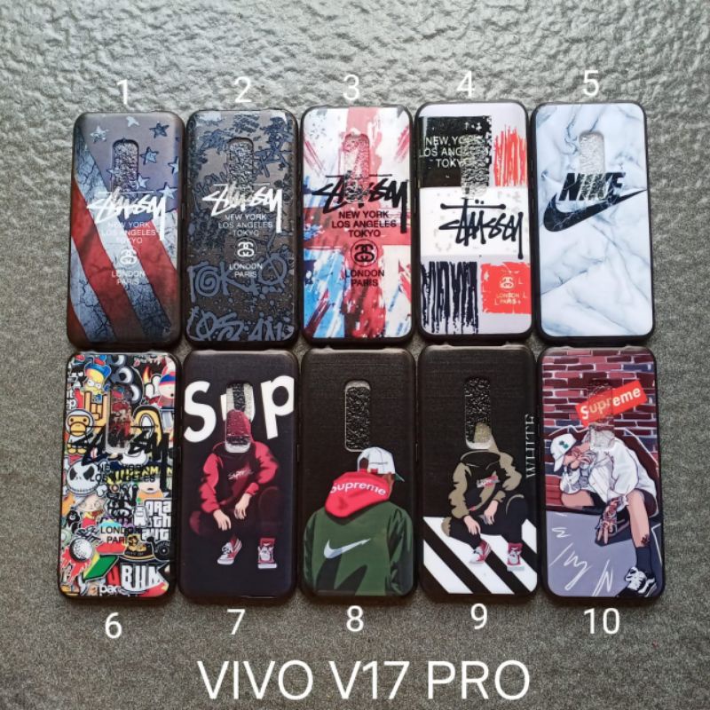 Case gambar vivo V17 pro motif cowok ( 3 motif ) soft softcase sofshell silikon cover casing kesing housing