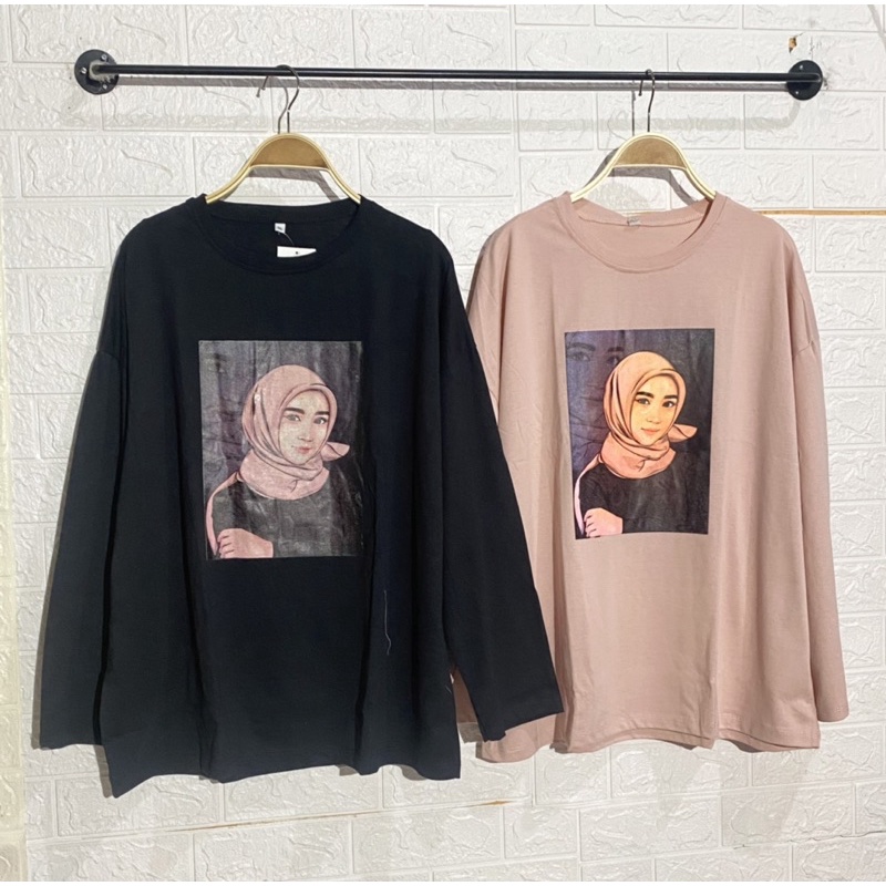 atasan kaos karakter kaos viral kaos 7/8 kaos tumblr kaos hijab kaos oversize kaos jumbo