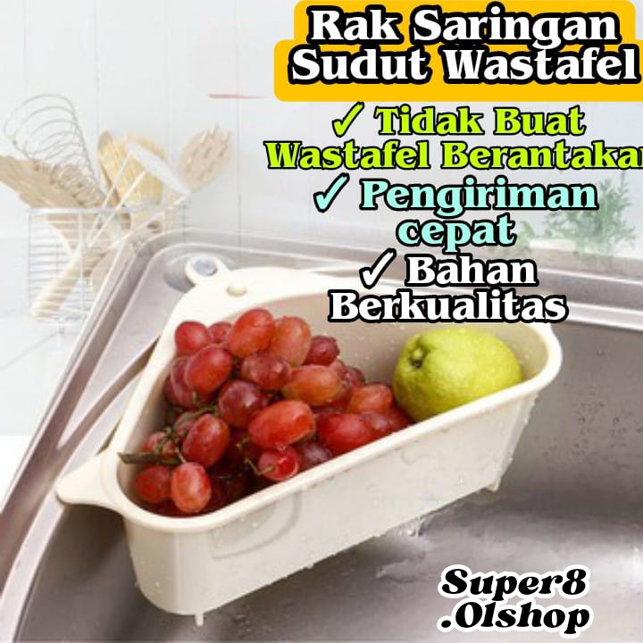 RAK SUDUT WASTAFEL SARINGAN RAK DAPUR SEGITIGA
