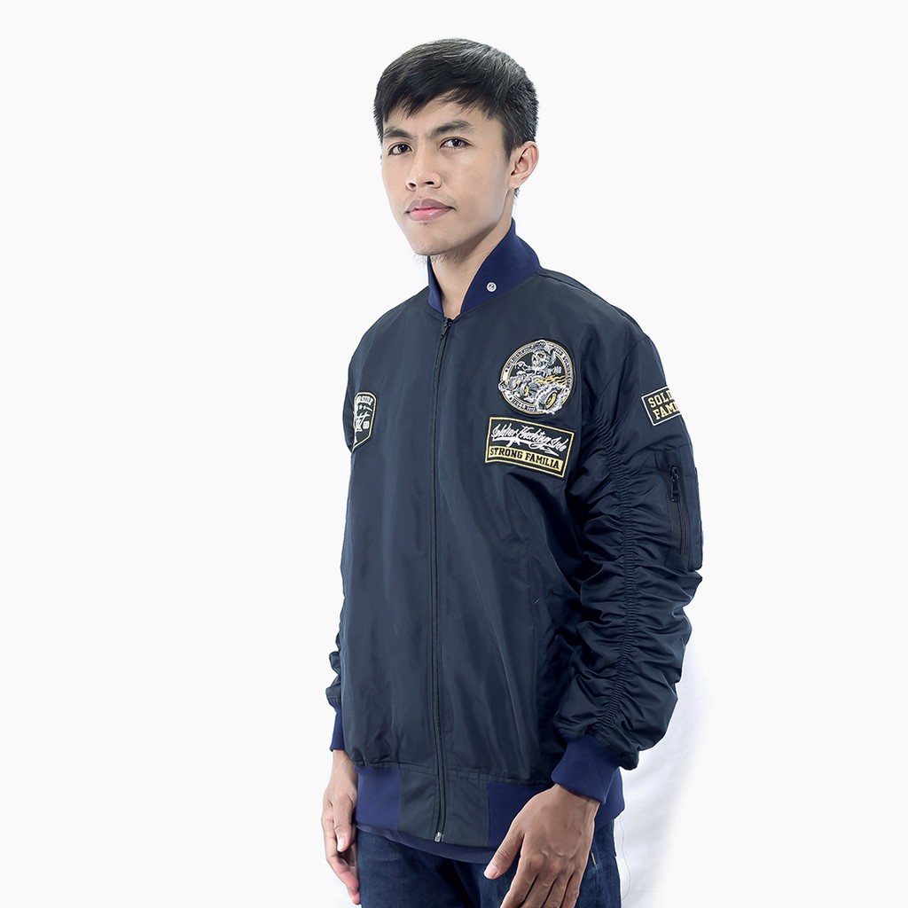 Soldierside Jaket Bomber RIDE Navy