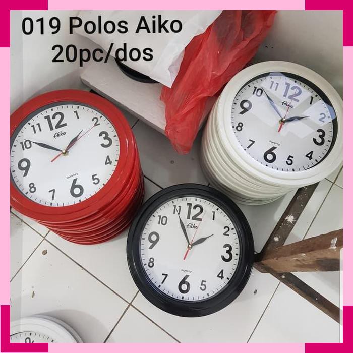 Jam dinding aiko 019 polos
