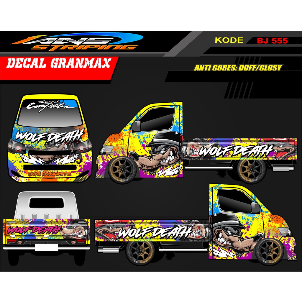 DECAL MOBIL GRANMAX / STICKER MOBIL PICK UP / STICKER GRANMAX CARRY L300