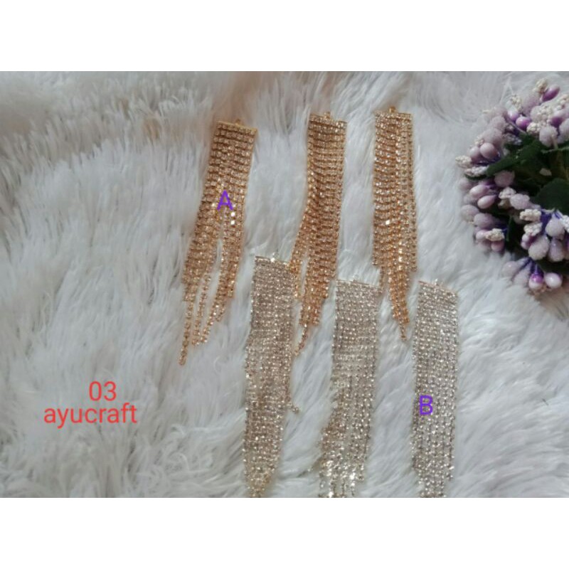 bahan juntai bros/anting 1pcs/6pcs