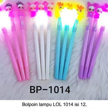 

Murah!! isi 12 Bolpoin Lampu LOL , pen gel LOL, bolpoin per, bolpoin lampu, spring doll