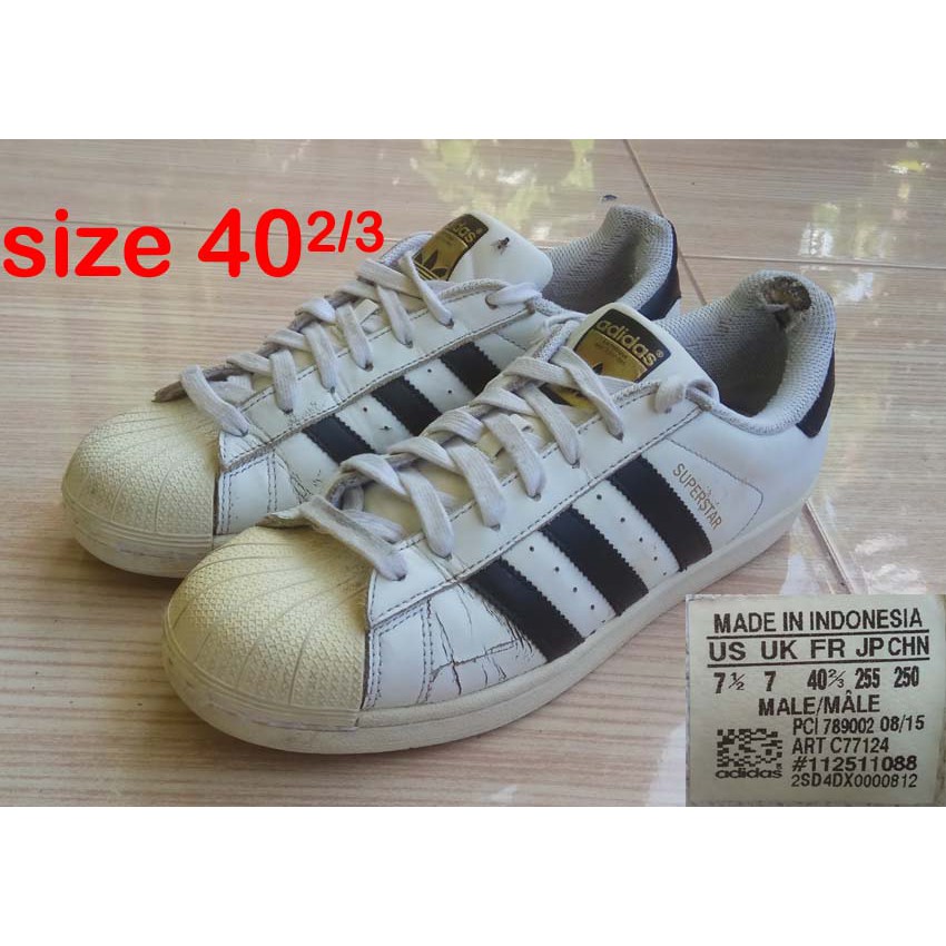 adidas superstar size 2