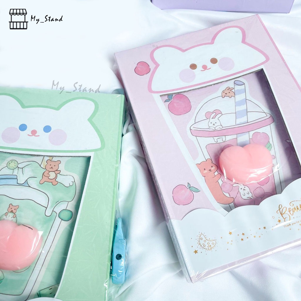 

Buku gembok Boba Pantat Squishy Empuk Bubble tea minuman lucu Full color book A6 Buku diary gembok kode berwarna ukuran A6 kunci IMUT LUCU Hadiah Souvenir Gift Anak