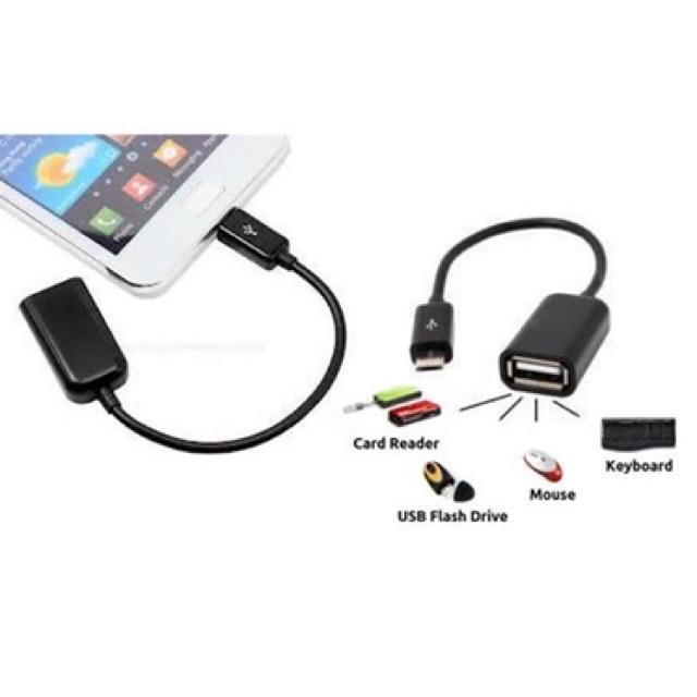 (FO) OTG KABEL MIRCO USB MOBILE PHONE CONNECTION KIT