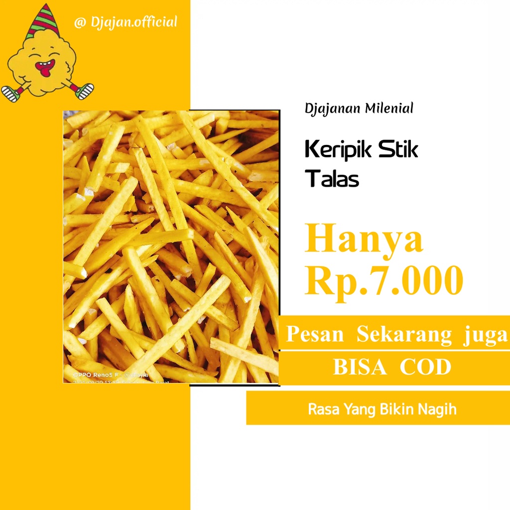 

Cemilan Keripik Talas Bogor Stik Asin Gurih Kripik Tales Bogor Makanan Ringan Jajanan Murah Jajan Snack Oleh Oleh Enak Berkualitas100g