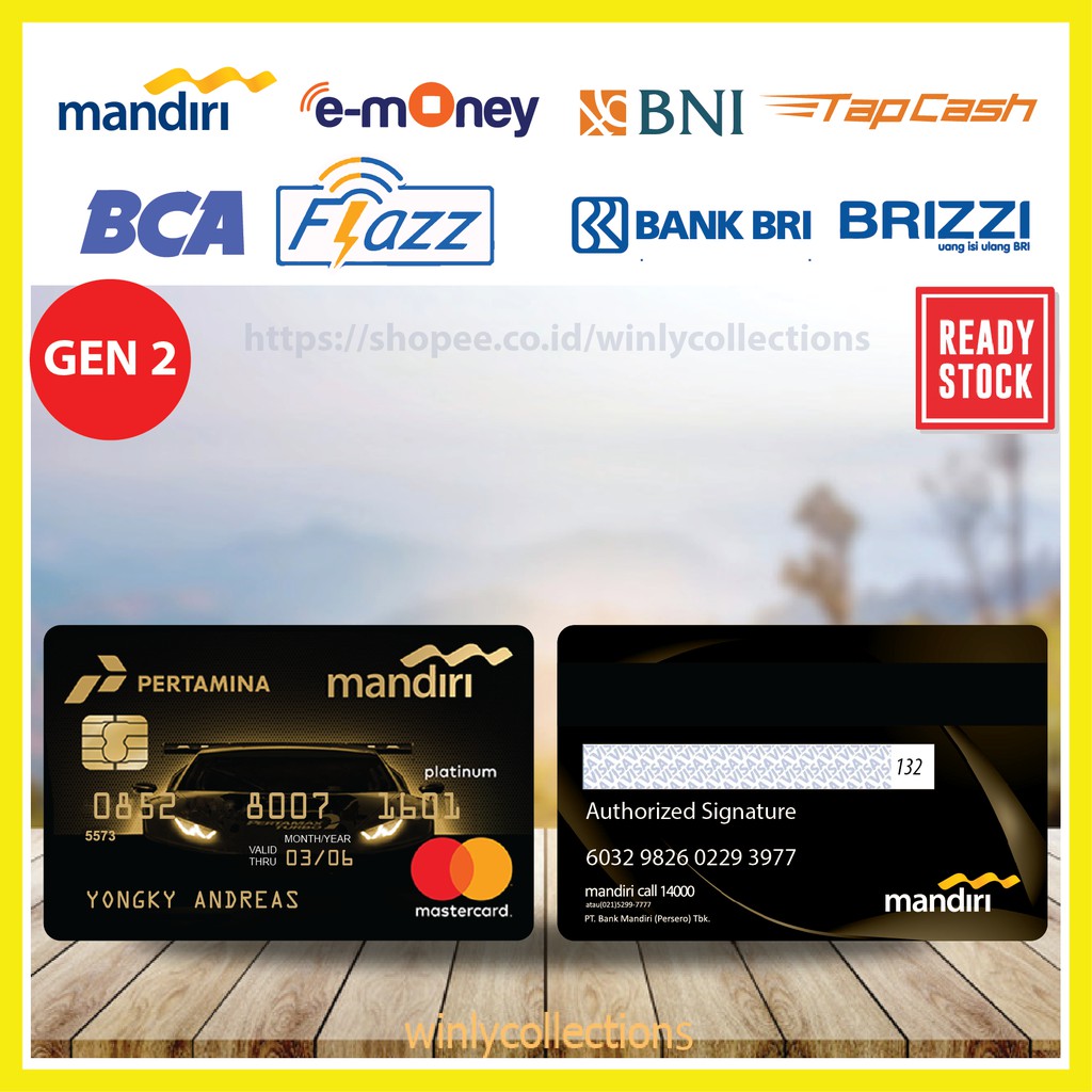 Emoney E Toll Desain Kartu Pertamina Platinum Mandiri E Money Mandiri 2 Sisi Terbaru Murah Shopee Indonesia