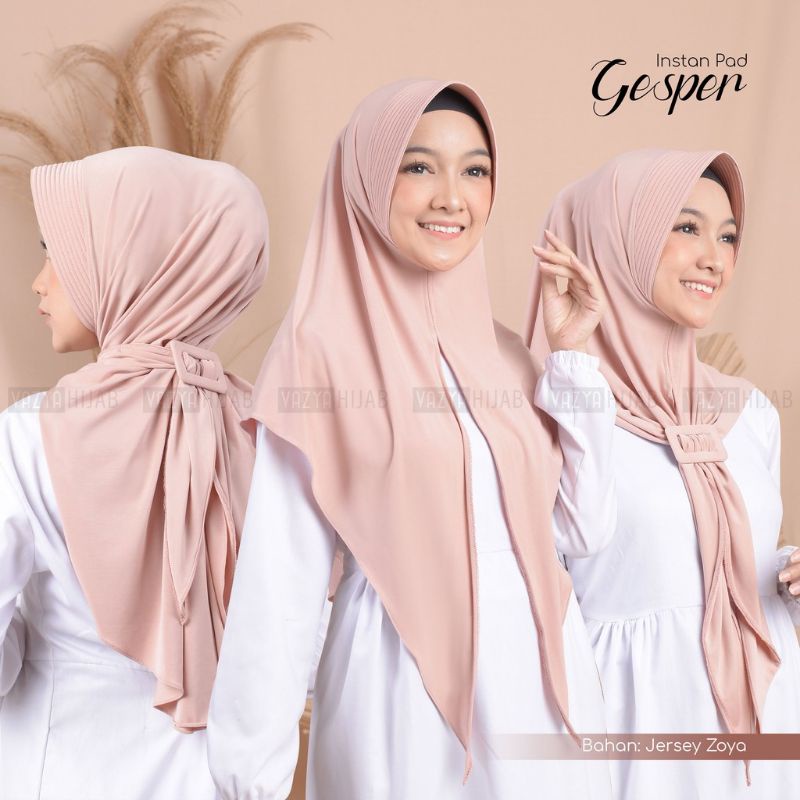 Hijab Instan Pad Gesper