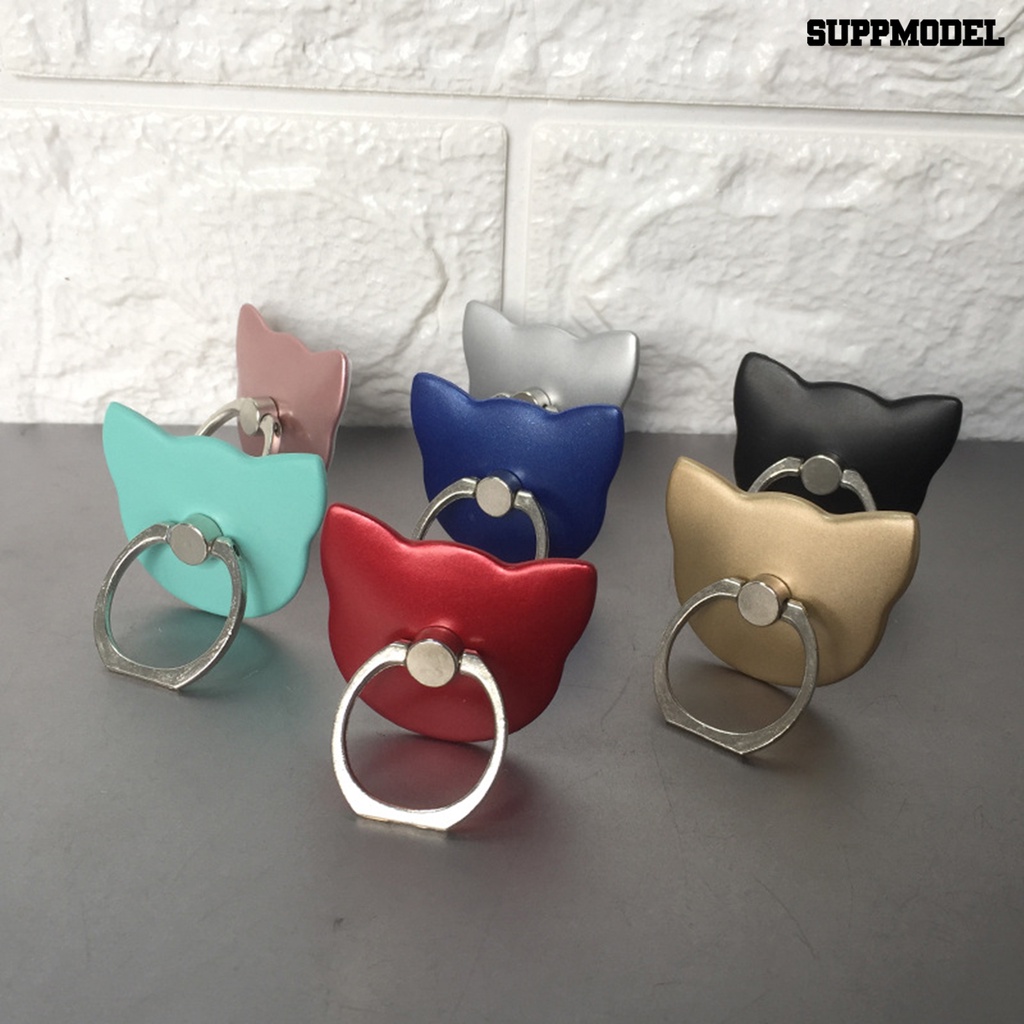 Sdl Ring Holder Bentuk Kucing Bahan Zinc Alloy Untuk Handphone