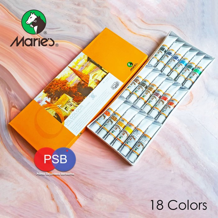

Nikmati Cat Minyak Maries / Maries Oil Color 18 Warna Murah