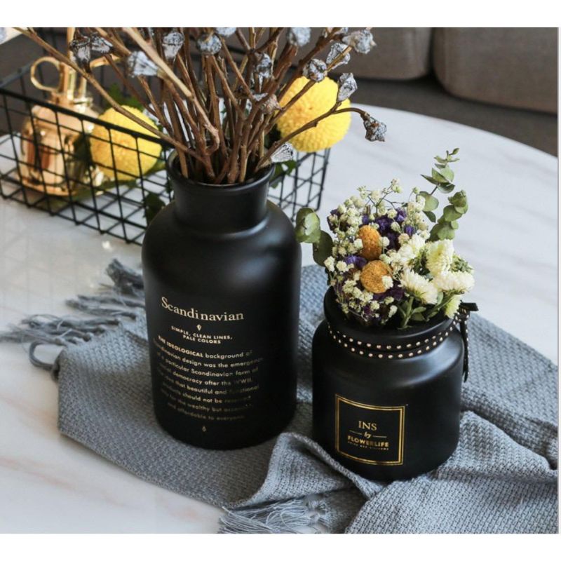 Vas bunga pot bunga keramik gaya Eropa Scandinavian