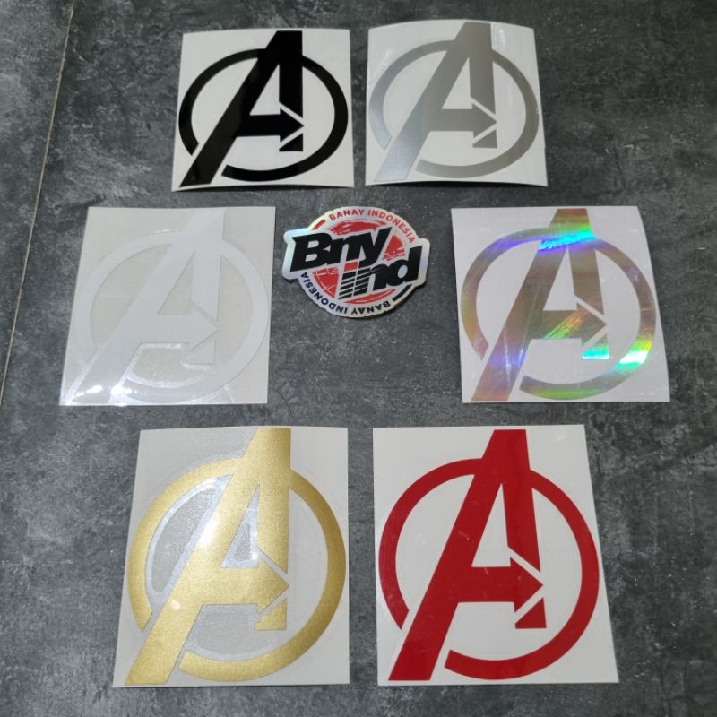 STICKER STIKER LOGO AVENGERS CUTTING