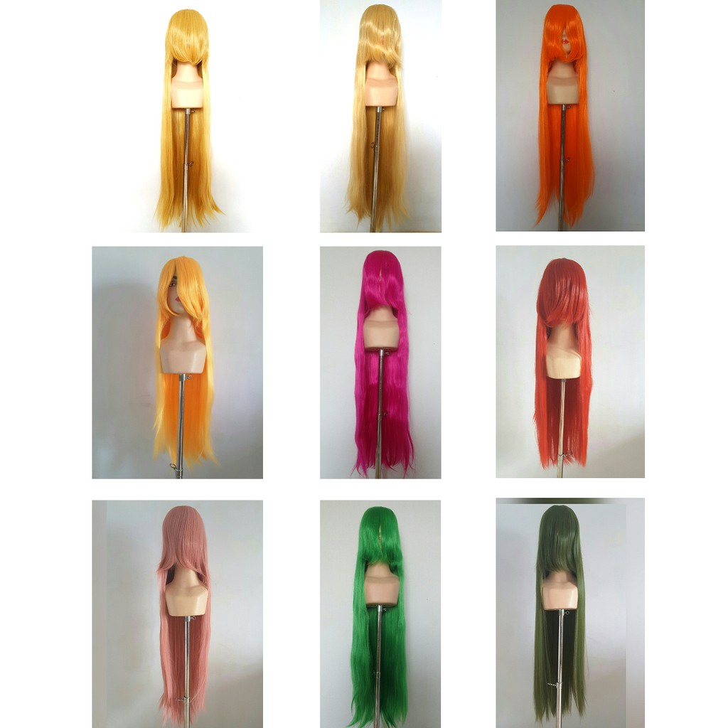 Costume Halloween Kostum Pesta WIG RSW BASE 100CM LURUS KTM PART 2