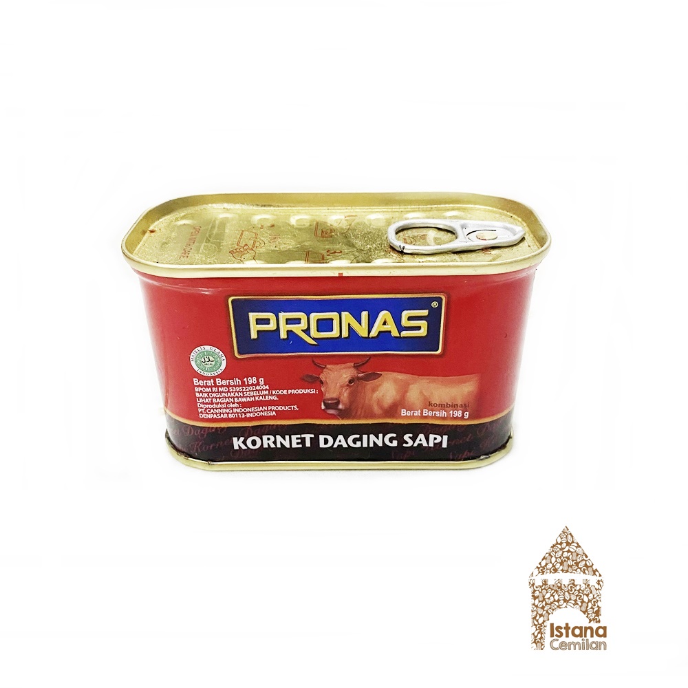 

PRONAS Corned Beef Kornet Kaleng Oval 198 Gram